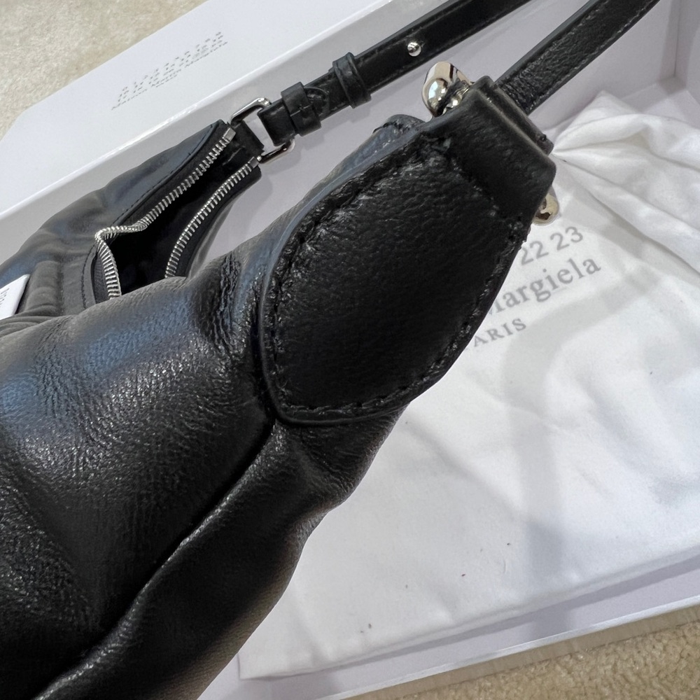 Maison Martin Margiela Black Padded Leather Crossbody Bag - Picture 7 of 13